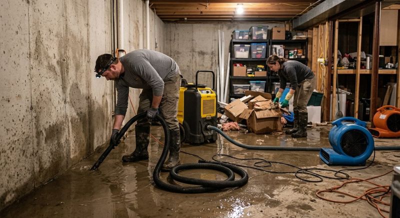 Basement Water Cleanup in Gilbert, AZ