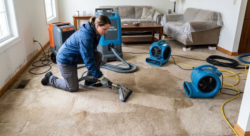 Wet Carpet Restoration in Mesa, AZ